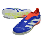 Chuteira Campo Adidas Predator 25 Elite Sem Cadarço FG Azul